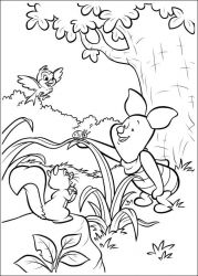 plansa de colorat piglet #10