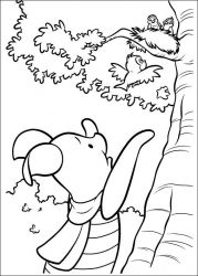 plansa de colorat piglet #12
