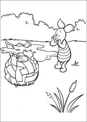 plansa de colorat piglet #15