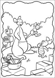 plansa de colorat piglet #19