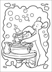 plansa de colorat piglet #21