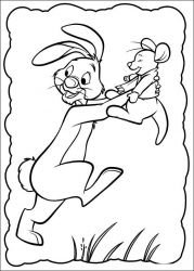 plansa de colorat piglet #3