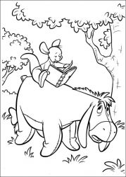 plansa de colorat piglet #7