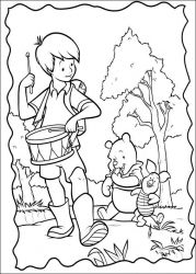 plansa de colorat piglet #8