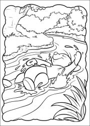 plansa de colorat piglet #10