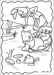 plansa de colorat piglet #12