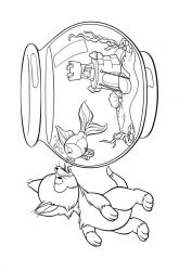 plansa de colorat pinocchio #8