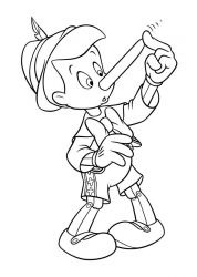 plansa de colorat pinocchio #11