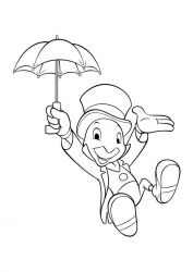 plansa de colorat pinocchio #18