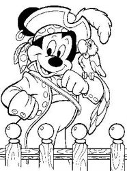 plansa de colorat pirati #18