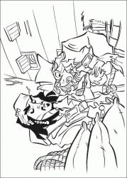 plansa de colorat piratii din caraibe #8