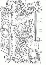 plansa de colorat piratii din caraibe #5