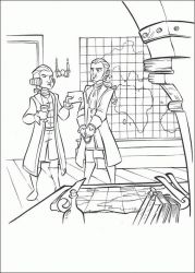 plansa de colorat piratii din caraibe #9