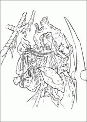 plansa de colorat piratii din caraibe #13