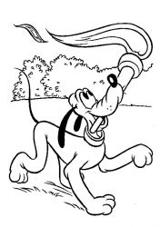 plansa de colorat pluto #19