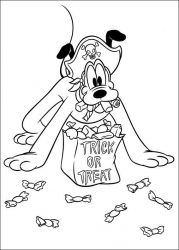 plansa de colorat pluto #6