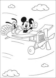 plansa de colorat pluto #8