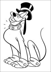 plansa de colorat pluto #9