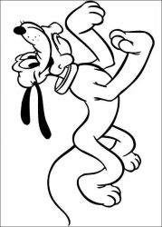 plansa de colorat pluto #19