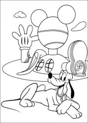 plansa de colorat pluto #3