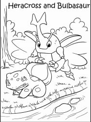 plansa de colorat pokemon #4