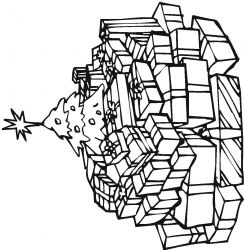 plansa de colorat pom de craciun #5