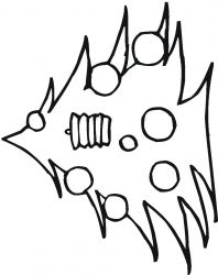 plansa de colorat pom de craciun #6