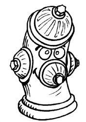 plansa de colorat pompieri #3