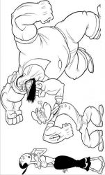 plansa de colorat popeye marinarul #15