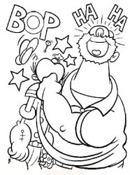 plansa de colorat popeye marinarul #21