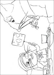 plansa de colorat povestea lui despereaux #7