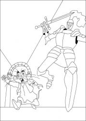 plansa de colorat povestea lui despereaux #9