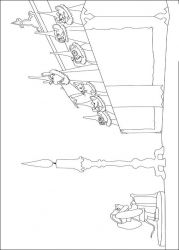 plansa de colorat povestea lui despereaux #11