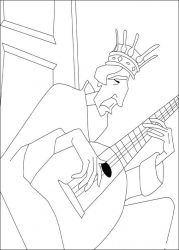 plansa de colorat povestea lui despereaux #18