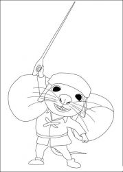 plansa de colorat povestea lui despereaux #19