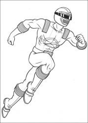 plansa de colorat power rangers #16