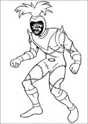 plansa de colorat power rangers #20