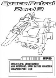 plansa de colorat power rangers #20