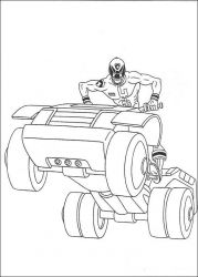 plansa de colorat power rangers #21