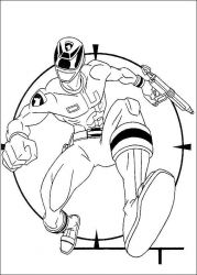 plansa de colorat power rangers #14