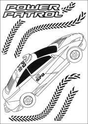 plansa de colorat power rangers #17