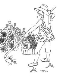 plansa de colorat primavara #8