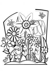 plansa de colorat primavara #20