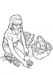 plansa de colorat primavara #7