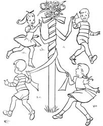 plansa de colorat primavara #9