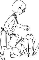 plansa de colorat primavara #11