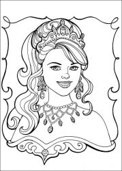 plansa de colorat printesa leonora #2