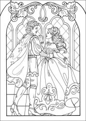 plansa de colorat printesa leonora #4