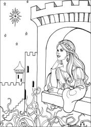 plansa de colorat printesa leonora #7