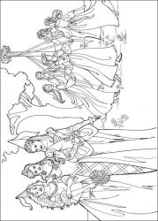 plansa de colorat printesa leonora #8